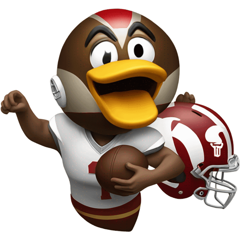 Brutus buckeye getting attacked by duck  emoji