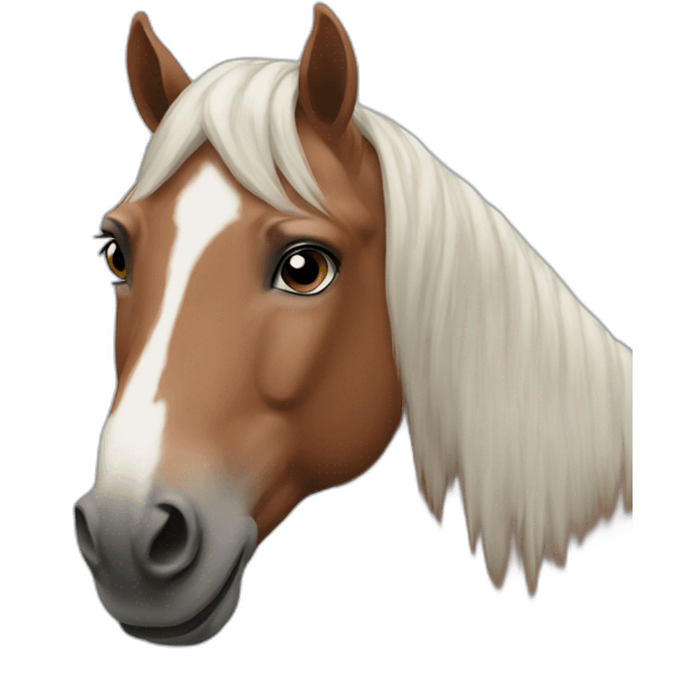 Horse with bubbles emoji