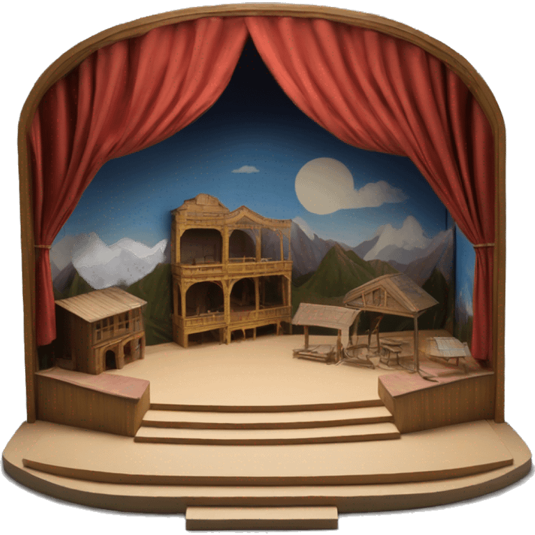 scenography scenic maquette model theatre emoji