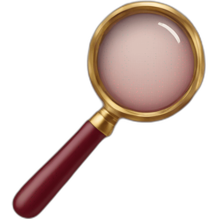 magnifying glass color marsala emoji