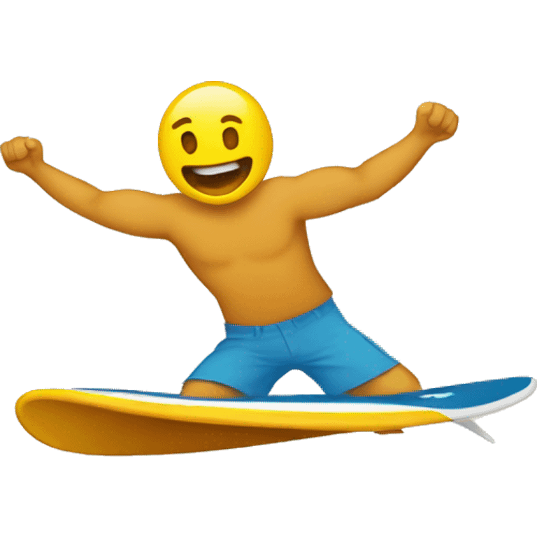 sketchpad with a cover of a guy surfing emoji