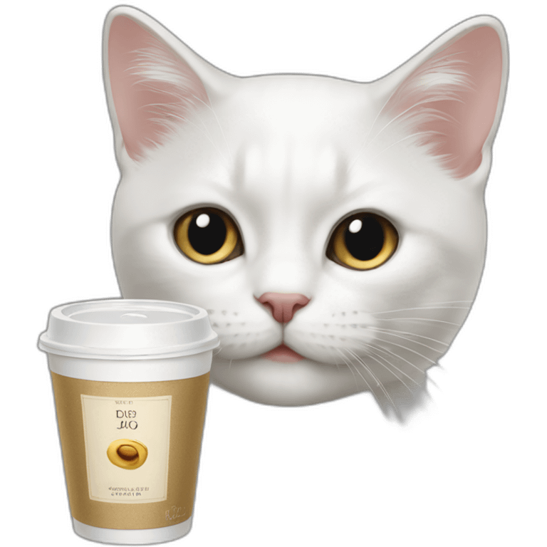 Dior コーヒー 猫 emoji