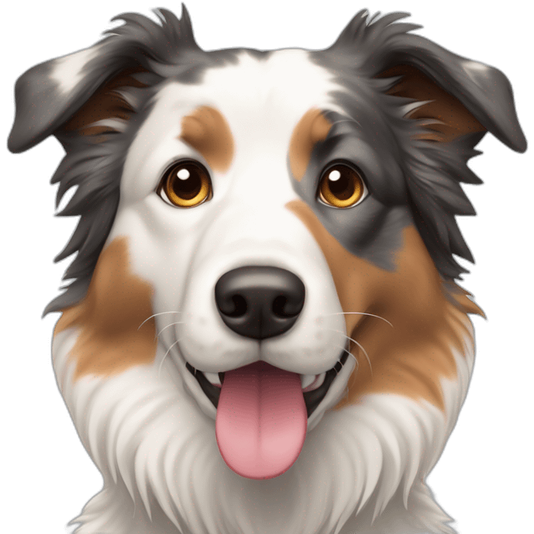 tricolor merle border-collie emoji