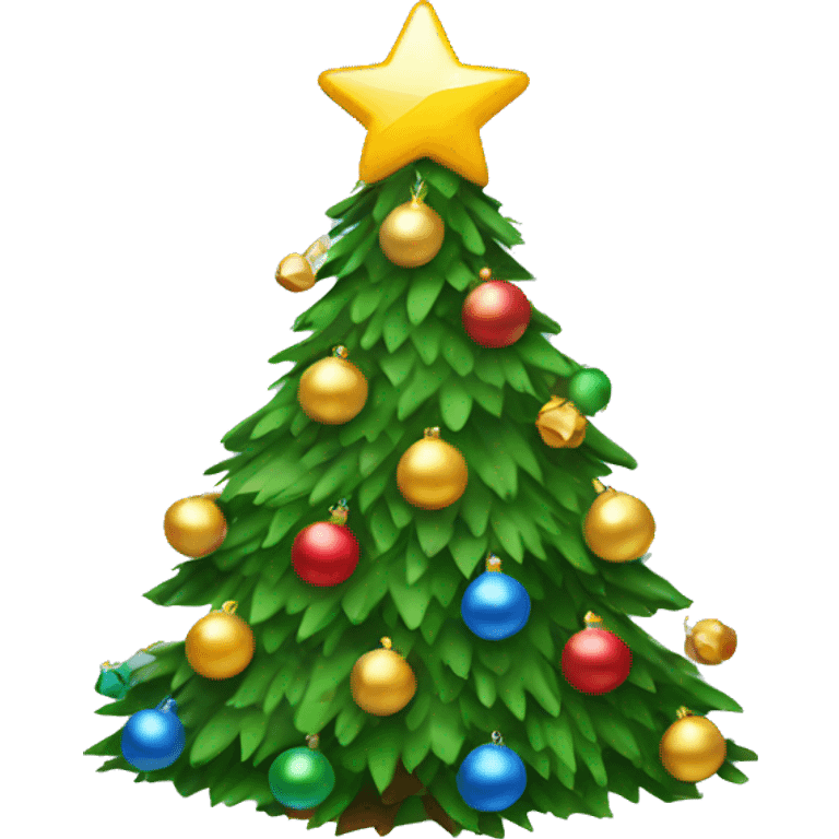 christmas tree with decorations  emoji