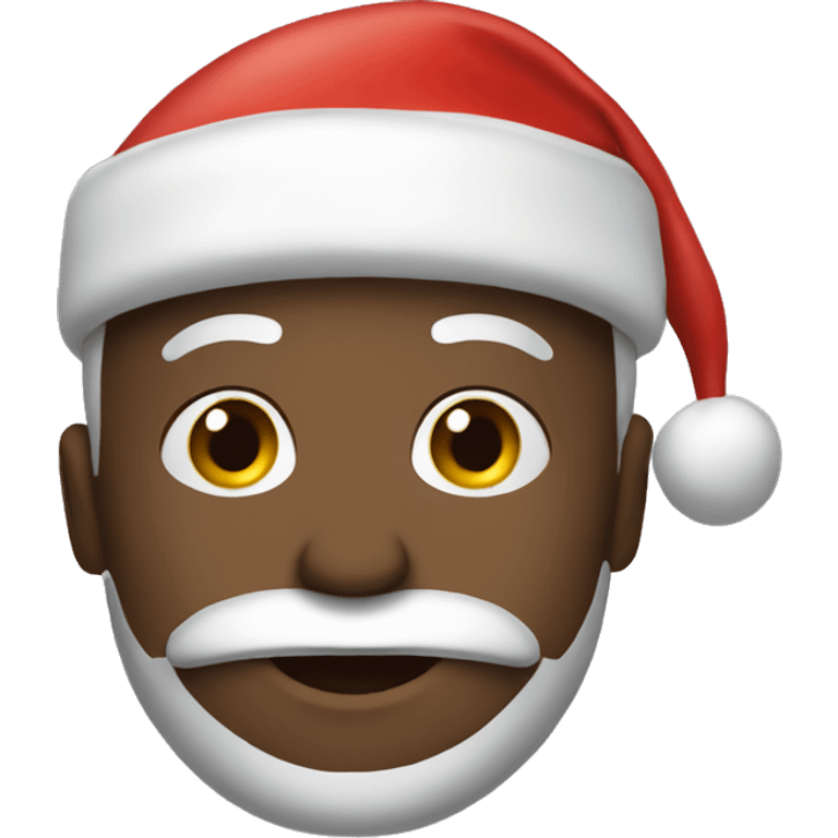 Me with a Santa hat emoji