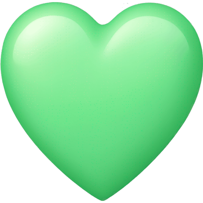 Green Pastel heart  emoji