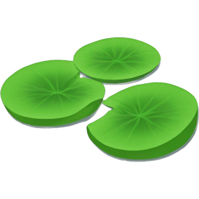 lilypad without flower emoji