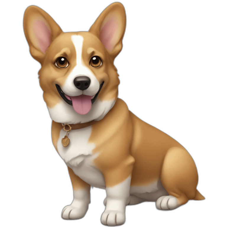 Corgi mix sphinx emoji