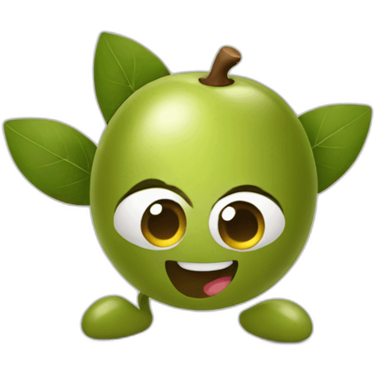 happy olive emoji