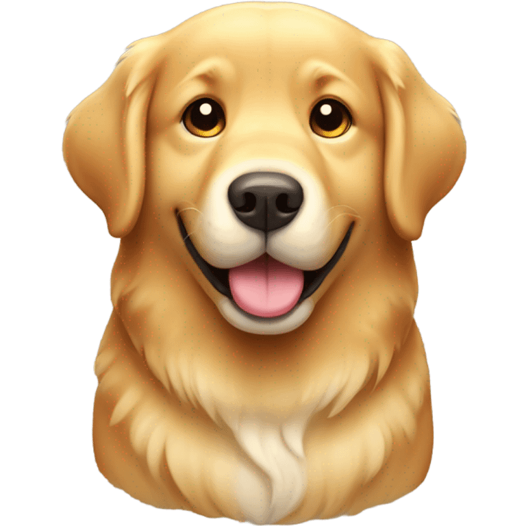 Fat golden retriever dog  emoji