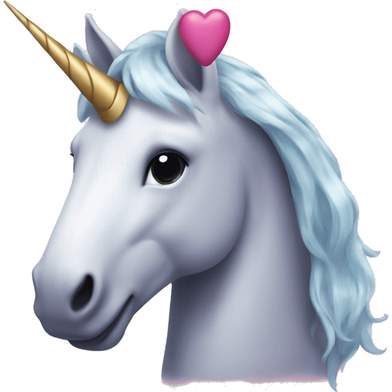 Licorne cœur emoji