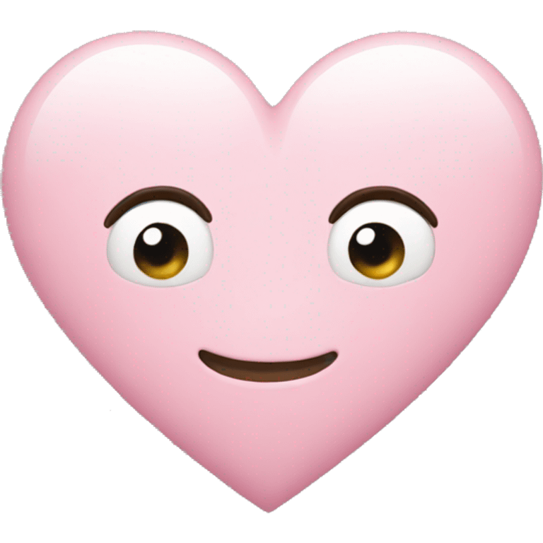 Light pink heart  emoji