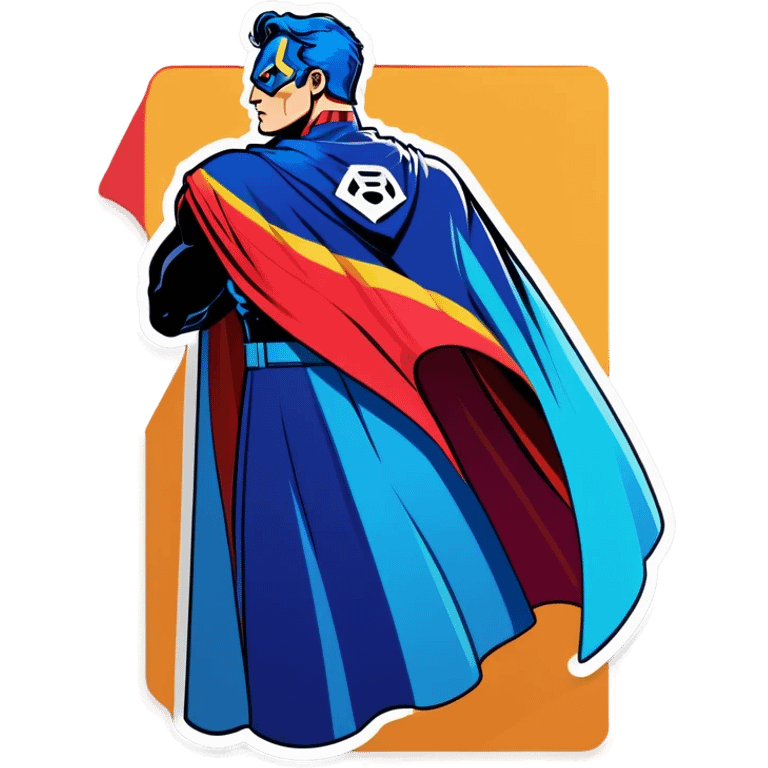 superhero cape emoji