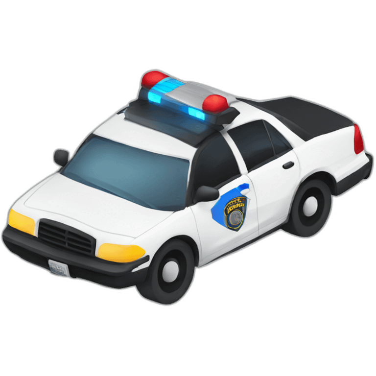 drifting Police car emoji