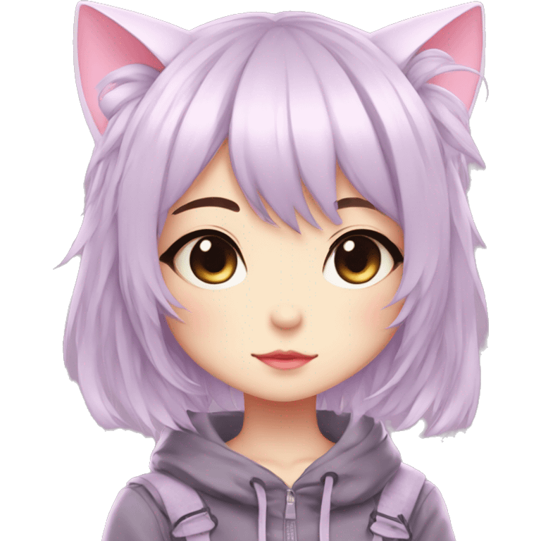 Edgy Kawaii Cute Cool Beautiful Elegant Pretty Pastel Anime Catgirl emoji