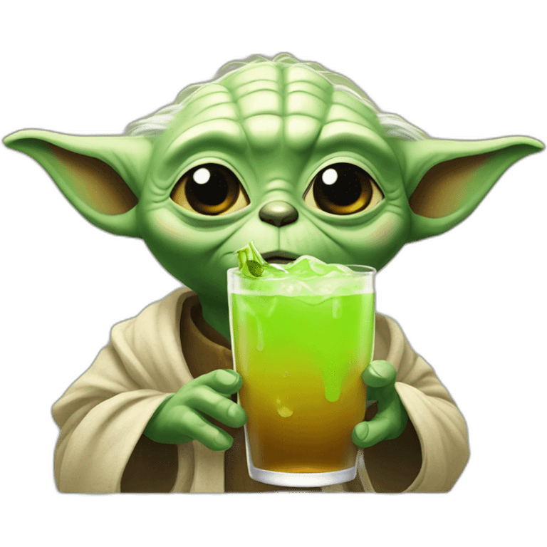 Yoda drink bear emoji