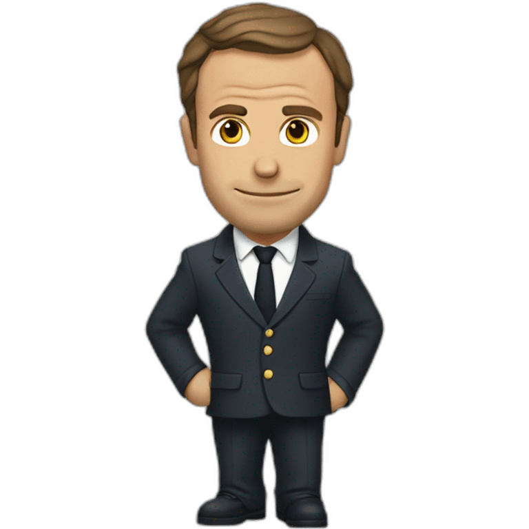 Macron entrain de fumer emoji