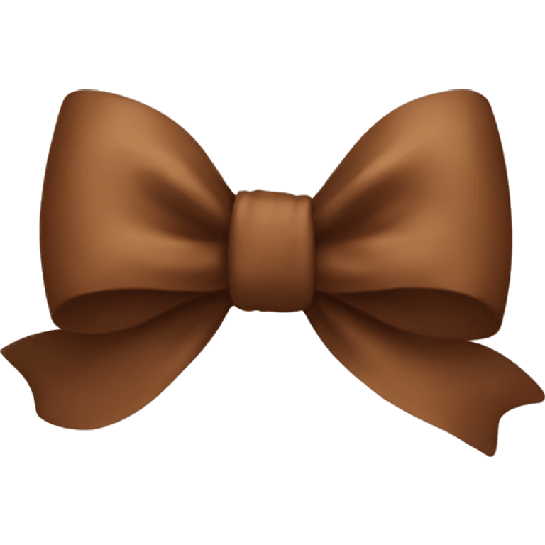 coquette brown bow  emoji