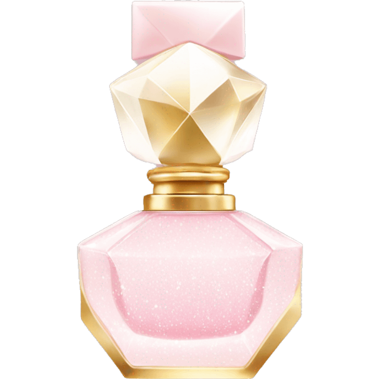 Light pink and white sparkly perfume  emoji