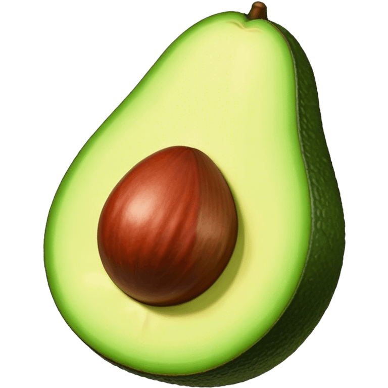 Aguacate con labios grandes emoji