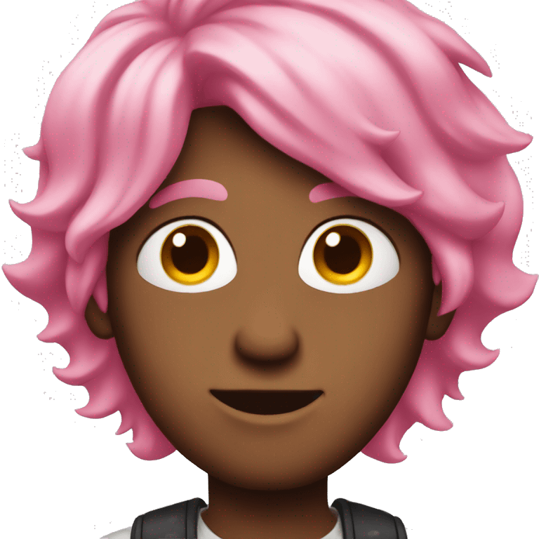 Pink hair guy emoji