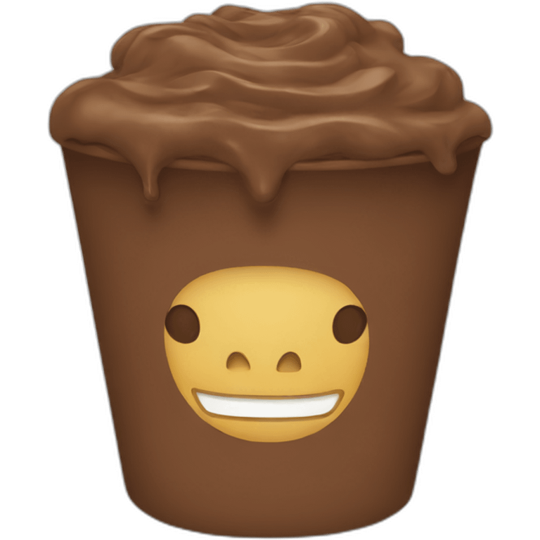 Brown thickshake  emoji