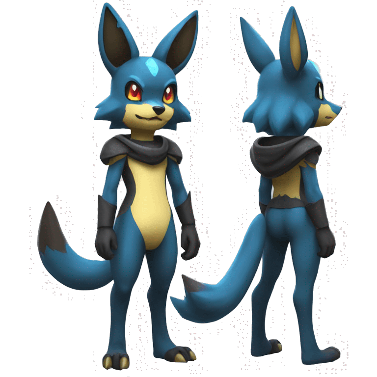 Lucario-Umbreon full body emoji