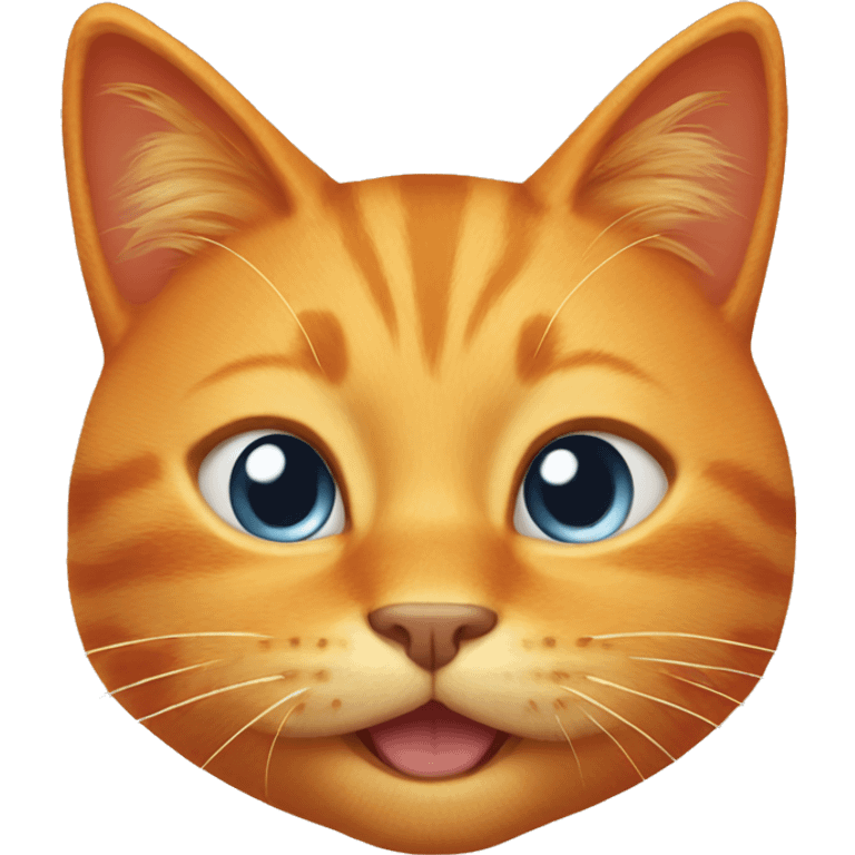 smiling orange cat emoji