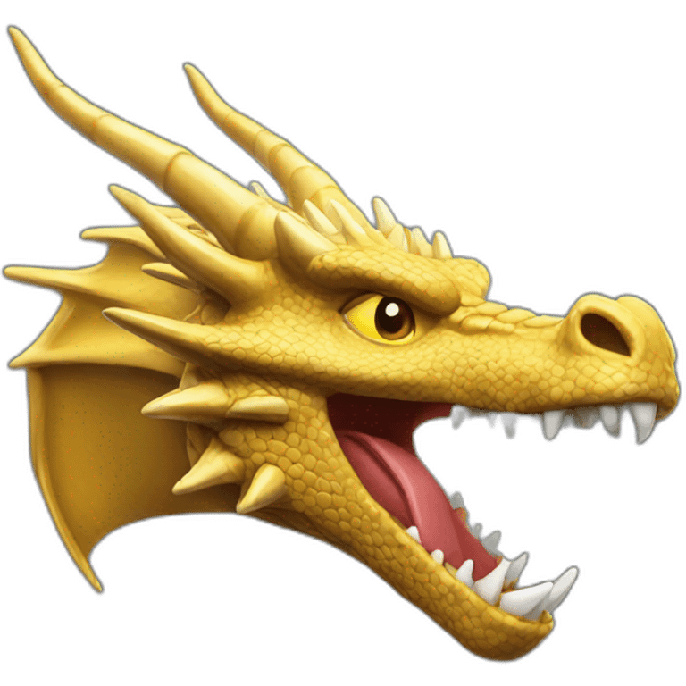 Dragon Head Golden Horn emoji