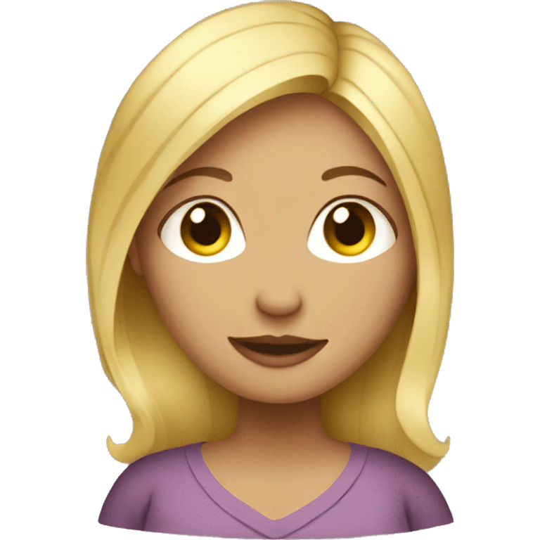 pregnant blonde girl emoji