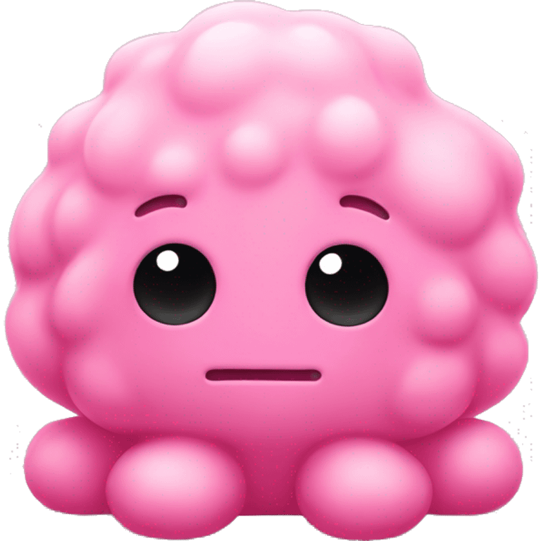 cute frowning jellycat, pink emoji