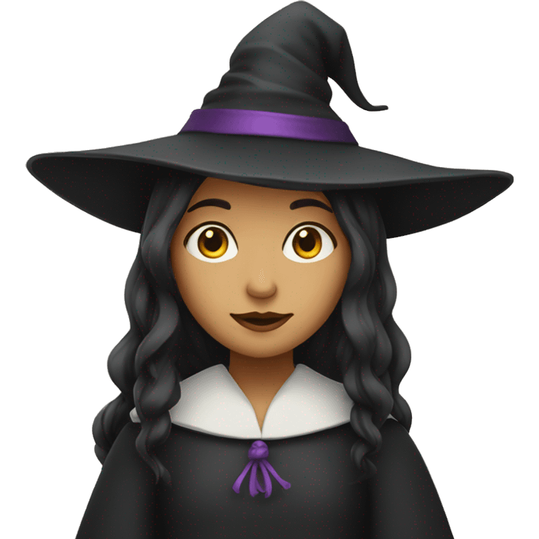 scholarly witch girl  emoji