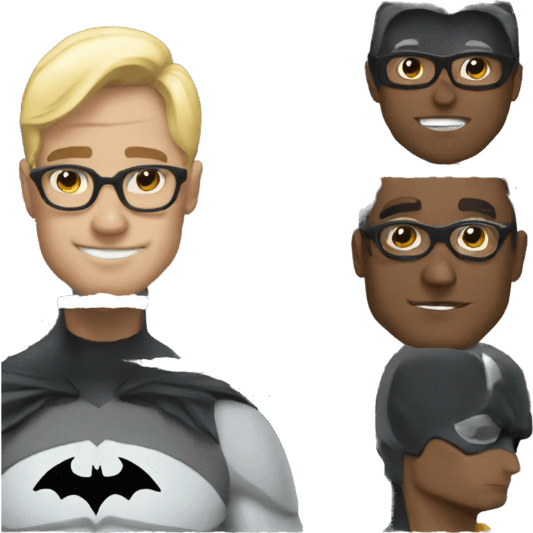 batman with glasses emoji