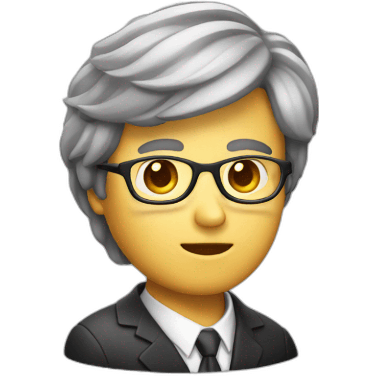 lawyer with question mark above head emoji