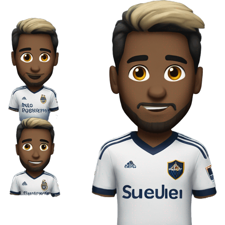 Messi in a LA Galaxy shirt emoji