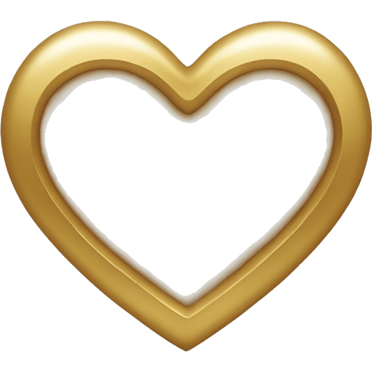 Gold Heart emoji