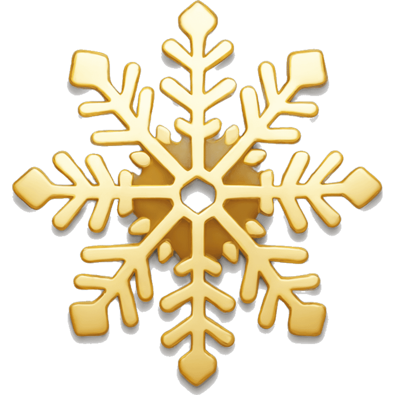 gold snowflake  emoji