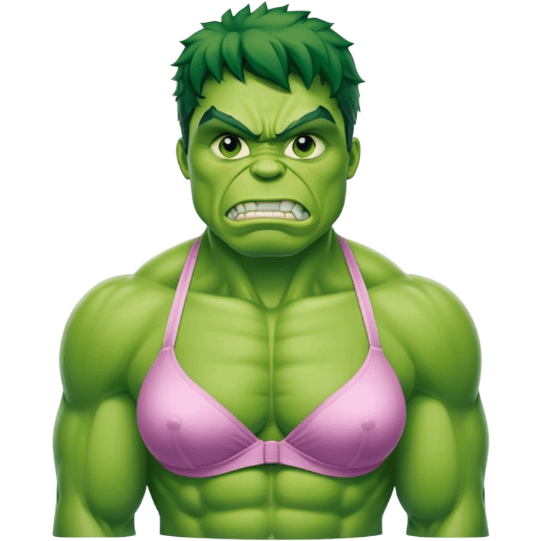 Hulk wear bra emoji