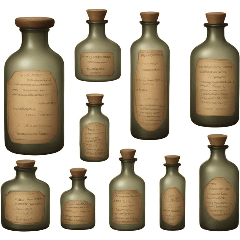 Apothecary bottles  emoji