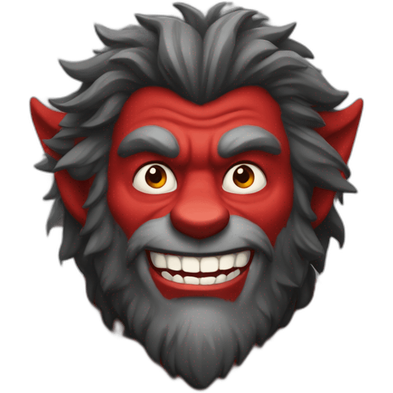 red-smiling-werewolf emoji