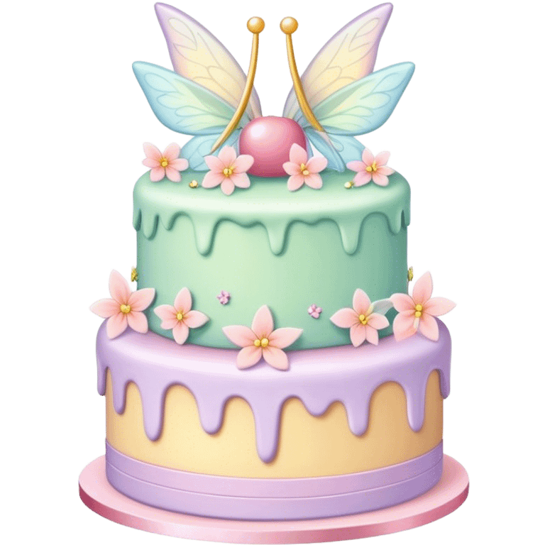 Fairy pastel cake emoji