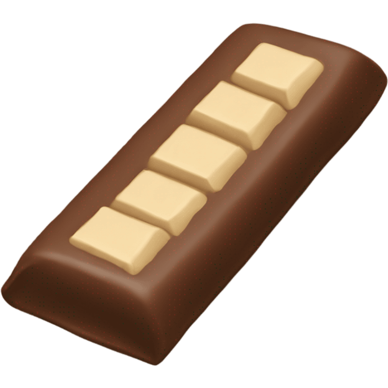 Beige chocolate bar emoji