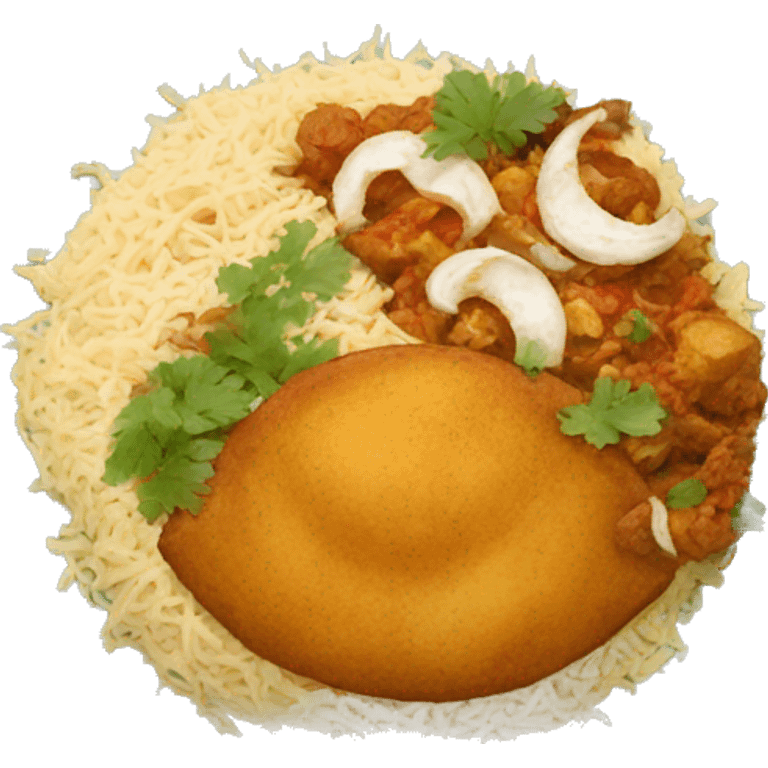 PAKISTANI FOOD ON A PLATE emoji