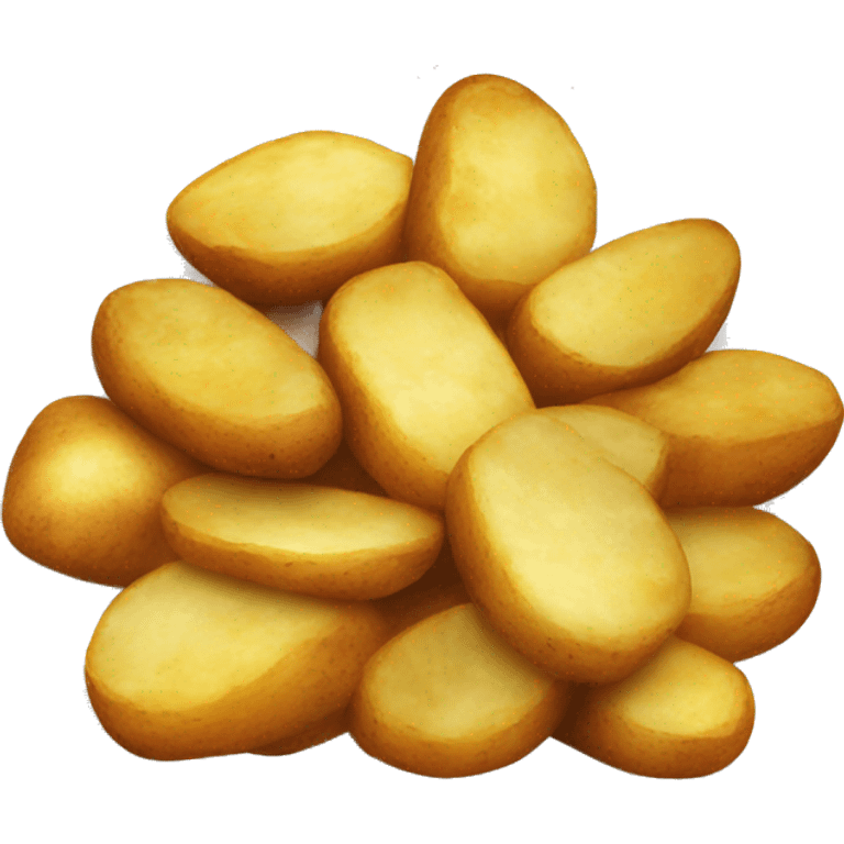 fried ruddy potatoes in a plate emoji