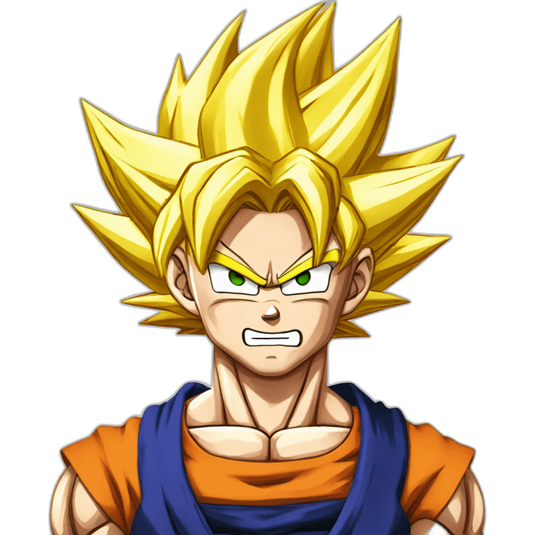 Dragon Ball z super sayan emoji