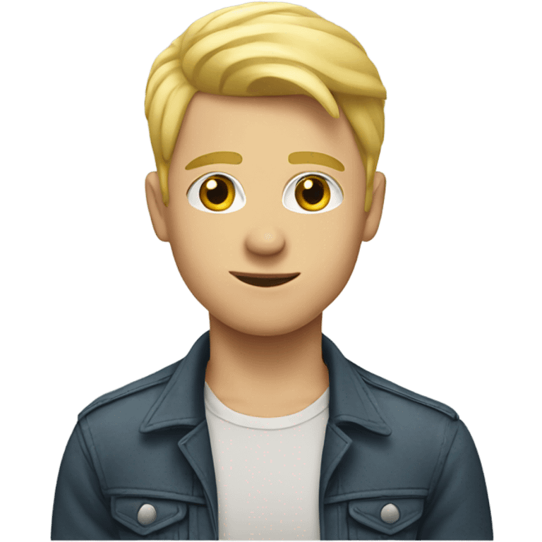 Blonde gay boy emoji