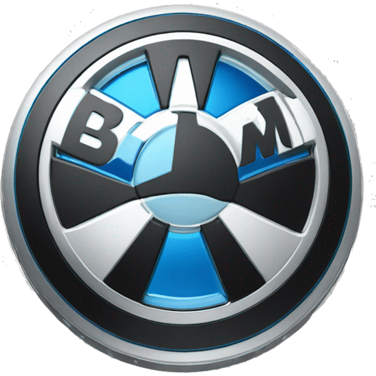 bmw logo and motor emoji