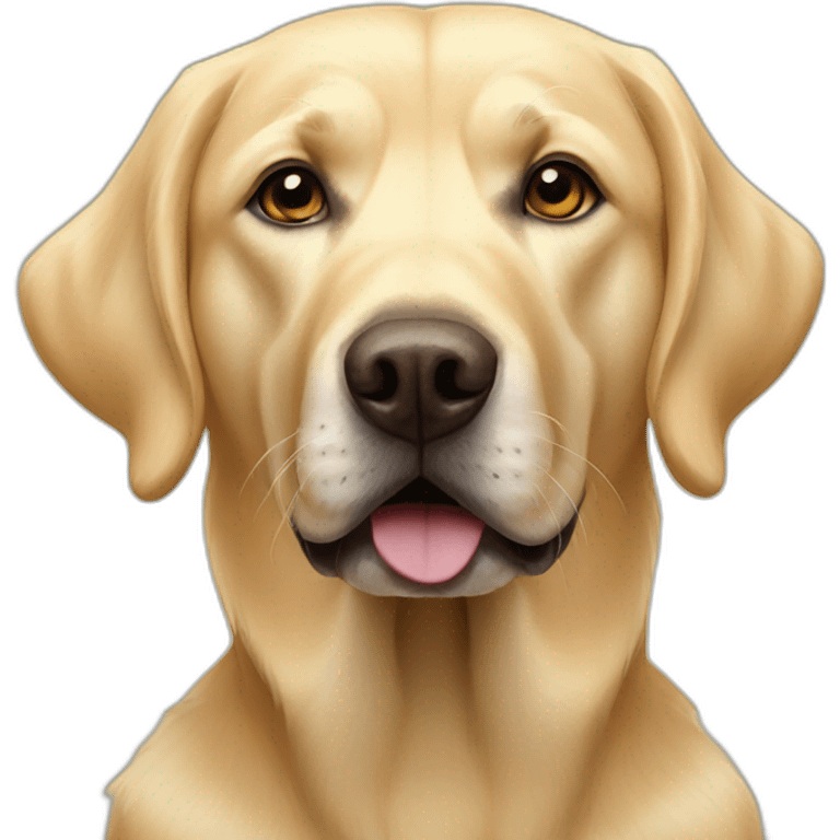 golden labrador emoji