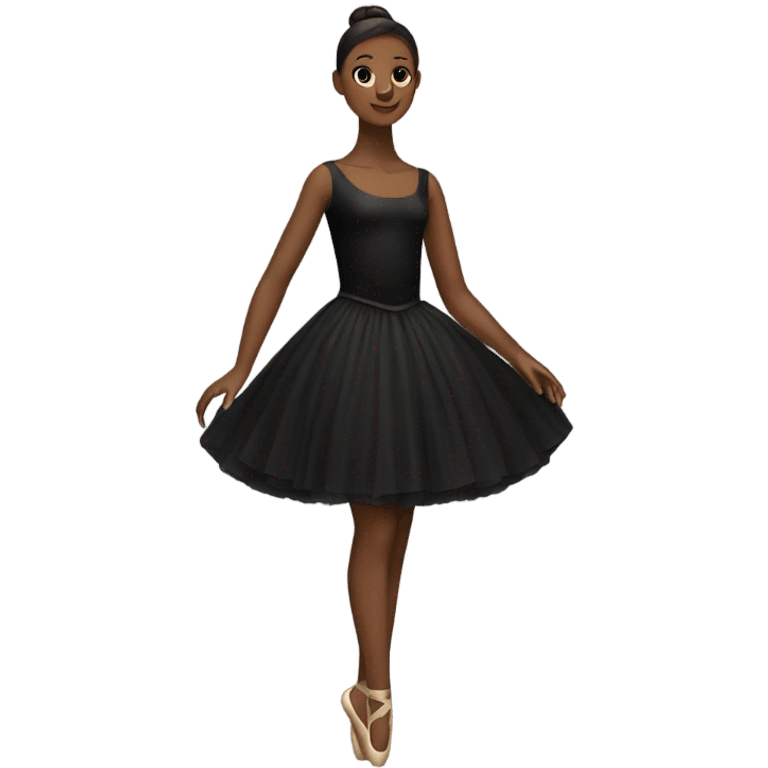 black Ballerina dress no person emoji