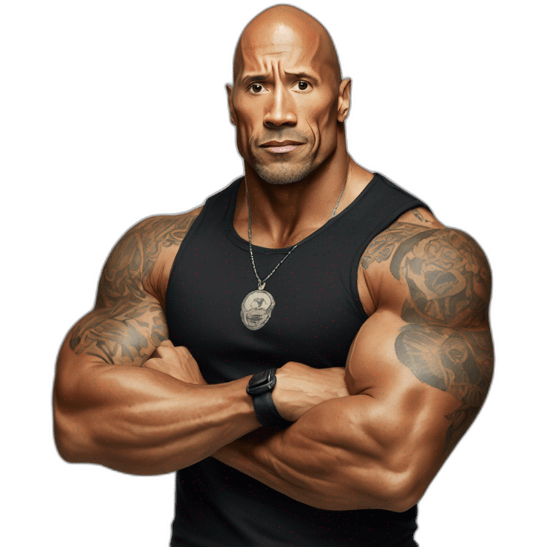 the rock tatoo emoji